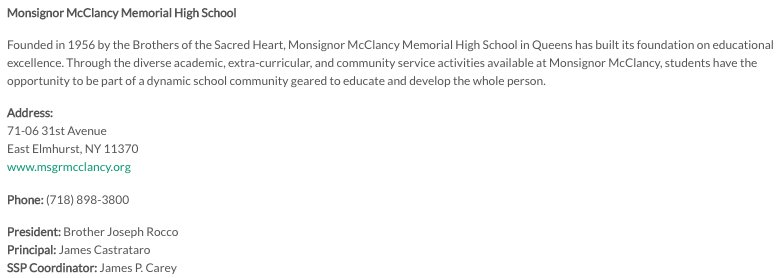 sspnewyork's tweet photo. #SSPPartnerSchools: Monsignor McClancy Memorial High School @MsgrMcClancyMHS https://t.co/ywIcrhvF4p https://t.co/CrNM9H5DWg