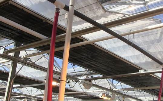 SvenssonObscura's tweet image. Triple layered #OBSCURA + #lightdiffusion #HARMONY in peak shaped #greenhouse install #lightdep #greenhousegrown #sungrown #cannabisculture