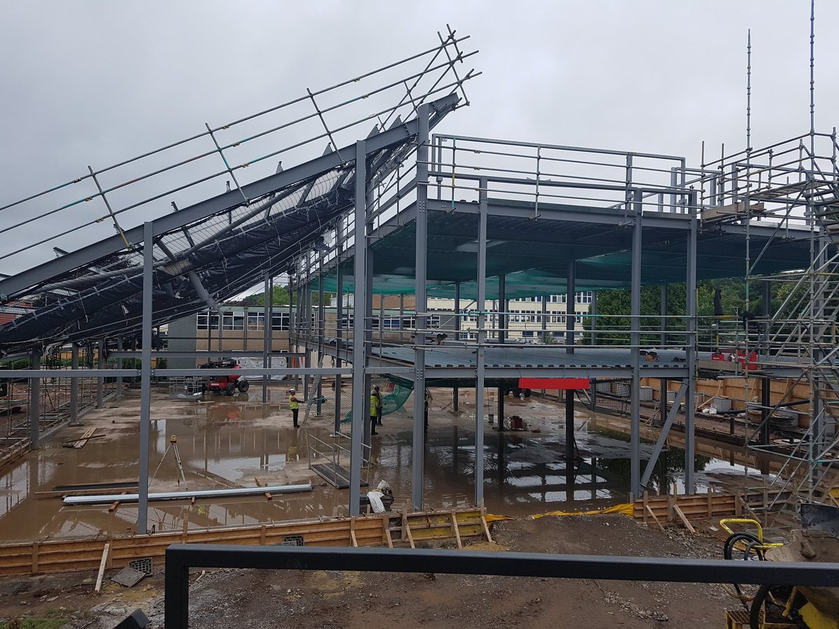 WDKatBenson's tweet photo. Great progress being made on #GordanoSchool for @NorthSomersetC The project is changing all the time @WillmottDixon @Scape_Group #teamscape https://t.co/EGS1IOSi2D