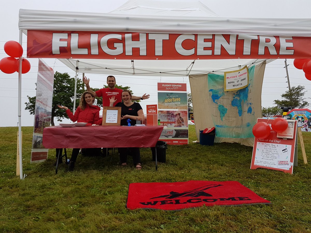 FCWaterStreet's tweet photo. We're ready for you St. John's! Stop by for your chance to win travel deals! #fcdoesregatta #flightcentre #RSJR17 https://t.co/KfIYsJhEXW