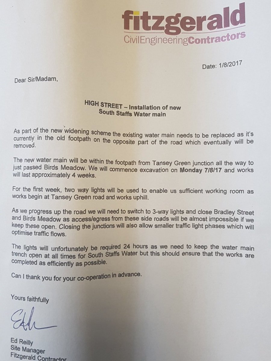 MrTegSingh's tweet photo. Update on road works on Hight Street Pensnett. @thetomstokes @DudleyNews1 https://t.co/4XW4ibcDFM