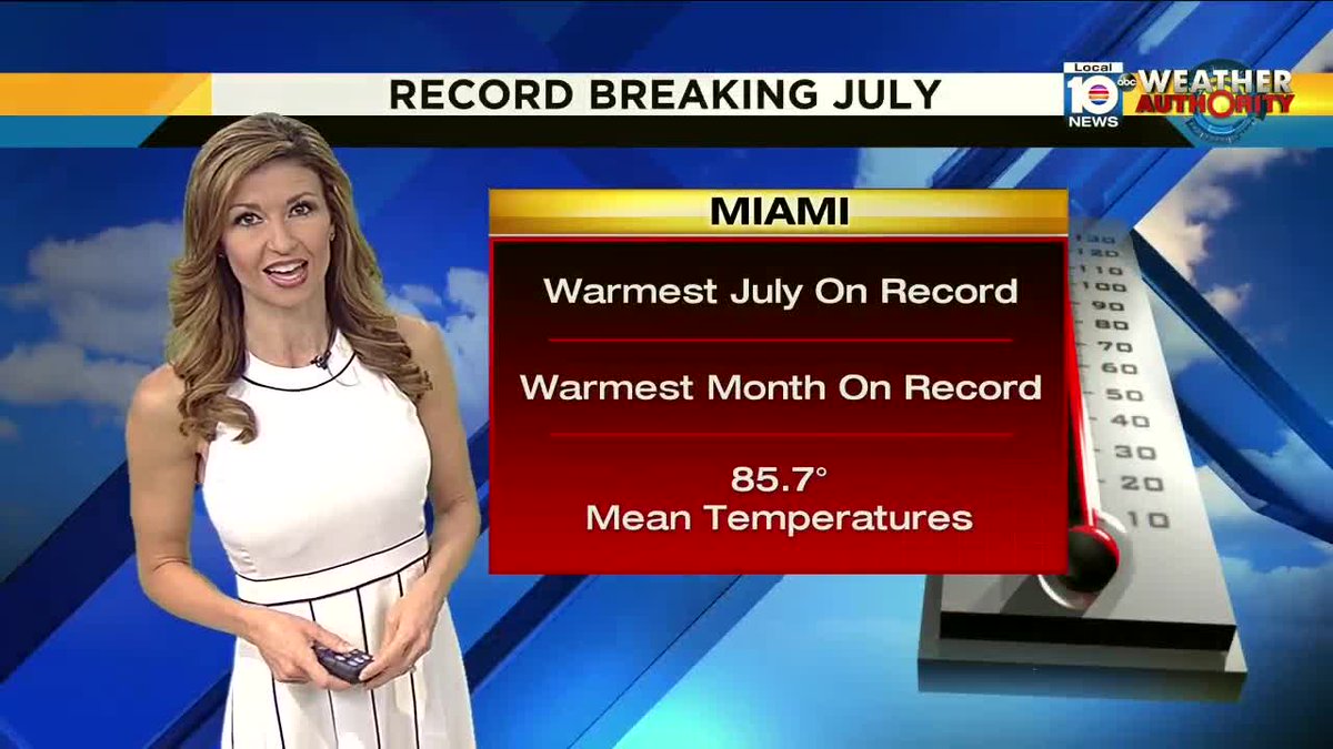 July in Miami hottest month in history bit.ly/2vsptKS https://t.co/yAtt9P1viV