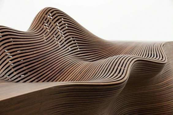 Distinctboxes's tweet photo. Bae Sehwa’s steamed bentwood furniture ripples in airy, sinewy ways to curve around the human body. https://t.co/TahBQhessy