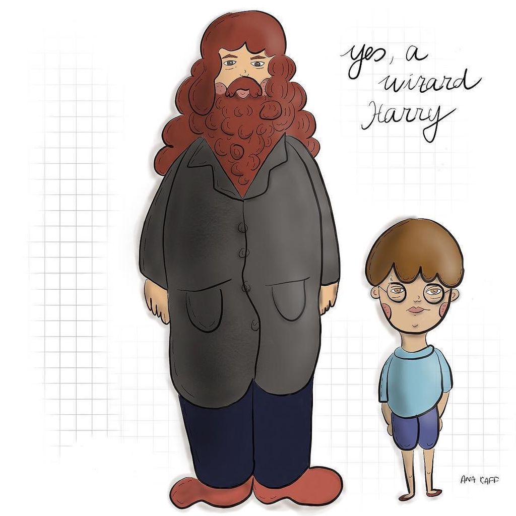 makeupback's tweet photo. Harry y Hagrid ❤️#illustrationoftheday #illustratorsoninstagram #illustrationart #illustration #harrypotter #potte… https://t.co/aD1o4dwMgc https://t.co/cDc2Y3J9uI