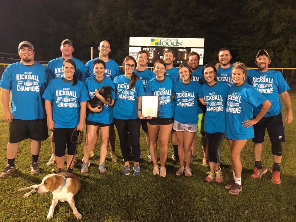 League336's tweet photo. Congrats 2 #TL336 crew: @DanWilmoth @wilmothmw @beautown32 @Carp9022 & @XkevinbryantX on their kickball πAlso, @sweetmariel & @savannah9792 https://t.co/8KQ3hgIpkZ