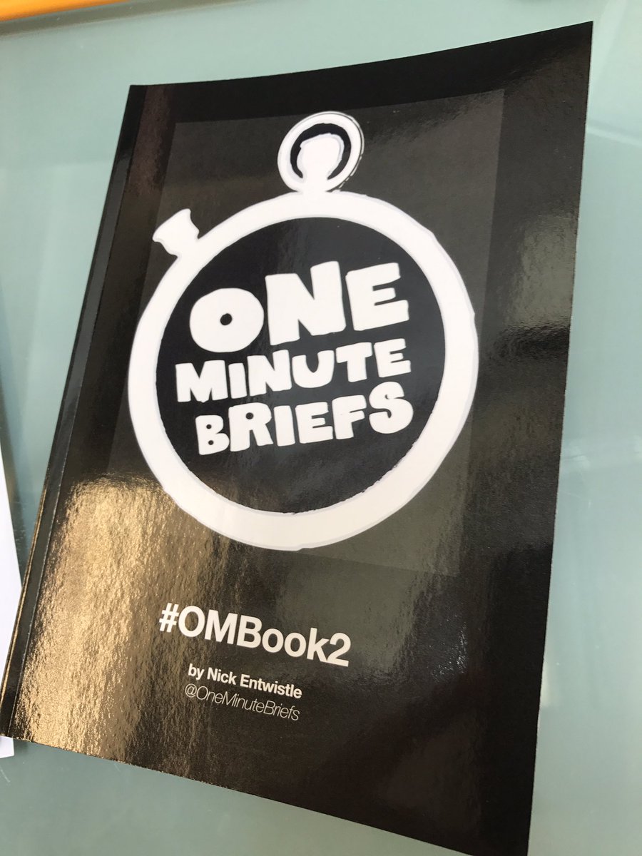 Matthew__Wyatt's tweet photo. Got my copy #OMBook @OneMinuteBriefs https://t.co/spENNXcG8U