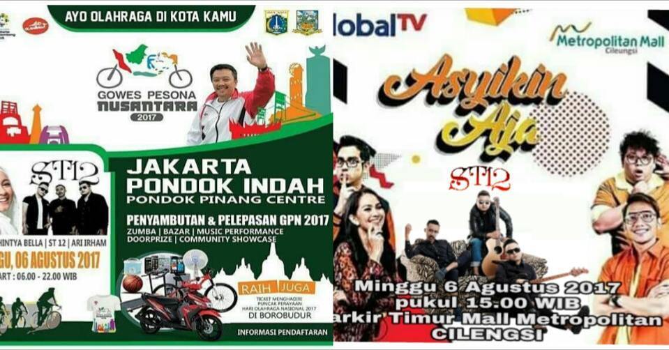 officialST12's tweet photo. Habis Live perform langsung lanjut global tv
" Asyikin Aja " https://t.co/W6lTBOQBua https://t.co/3b9L4NN7k2