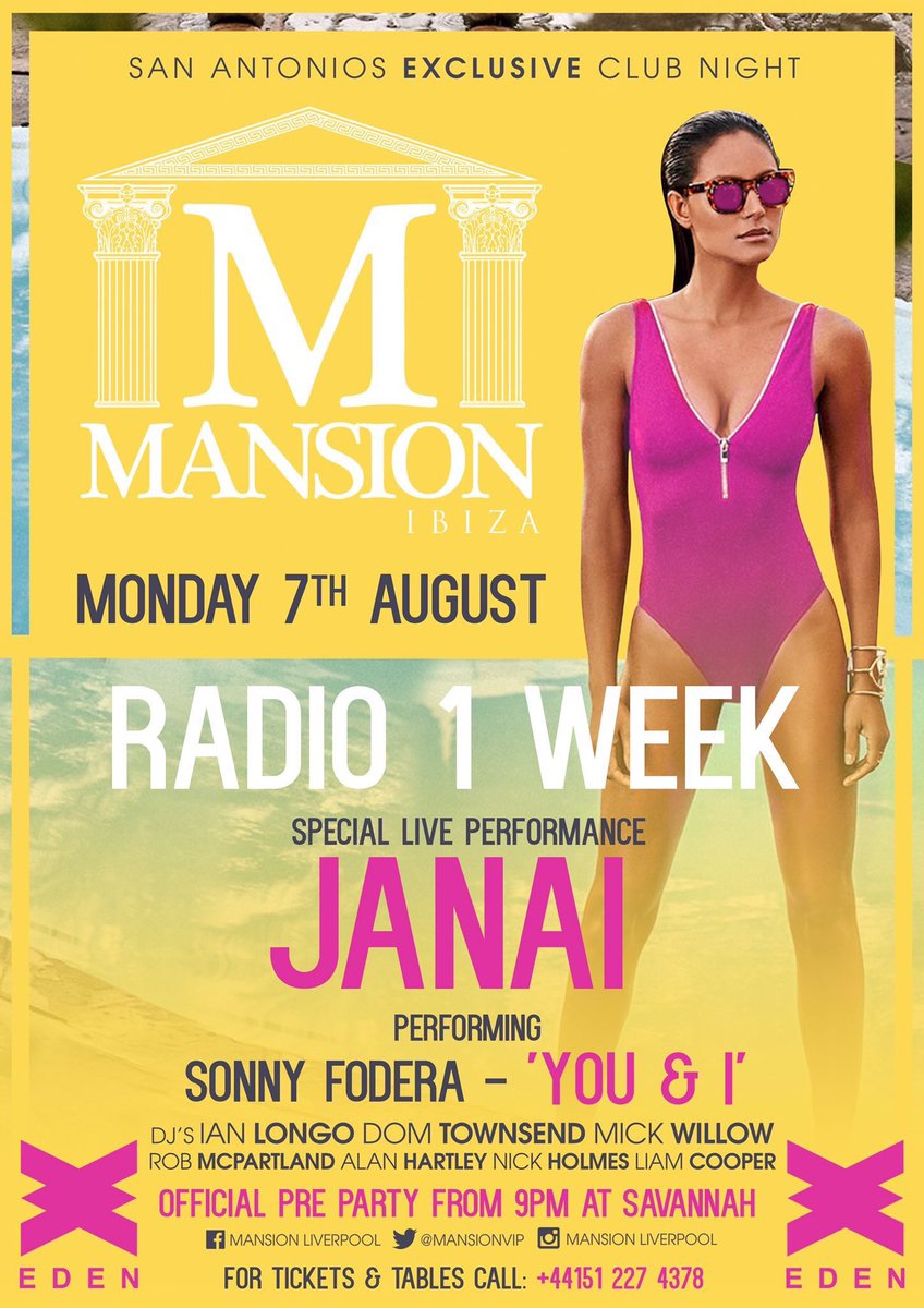 TICKET WARNING 🚫

Mansion Mondays Radio 1 Week
Tickets Are Selling Out FAST!!!

Get Yours Now!!!

Click: essentialclubbing.co.uk/mansion-ibiza
