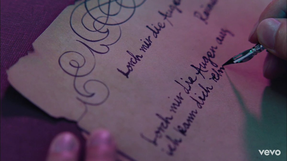monstax__bebe's tweet photo. The script #minhyuk was writing in #MonstaXbeautiful Japan Mv is Lösch mir die Augen aus, a poem about a passionate declaration of love. https://t.co/wLKS8evo3l
