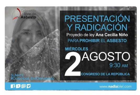historiasazules's tweet photo. Hoy se radicará 8vo intento proyecto #LeyAnaCeciliaNiño por una #ColombiaSinAsbesto. Cc: @jsanchezcristo @PirryTv @matadoreltiempo @rcnradio https://t.co/VYmE5aXARI