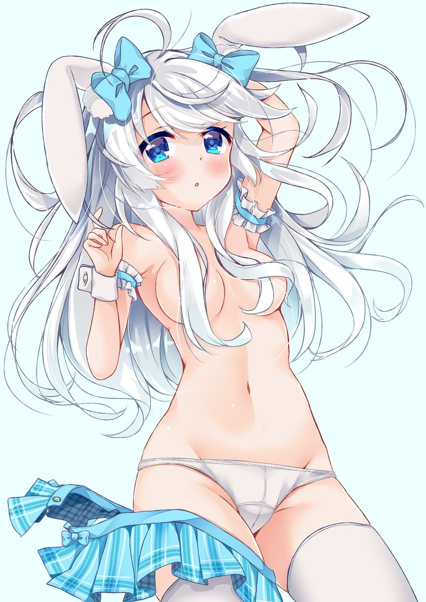 パンツ＆バニー　
色合いがとても涼しいです。　
#バニーの日　#パンツの日
