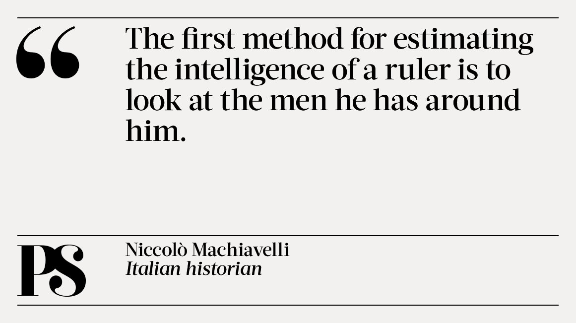 Today's quote is from Niccolò Machiavelli