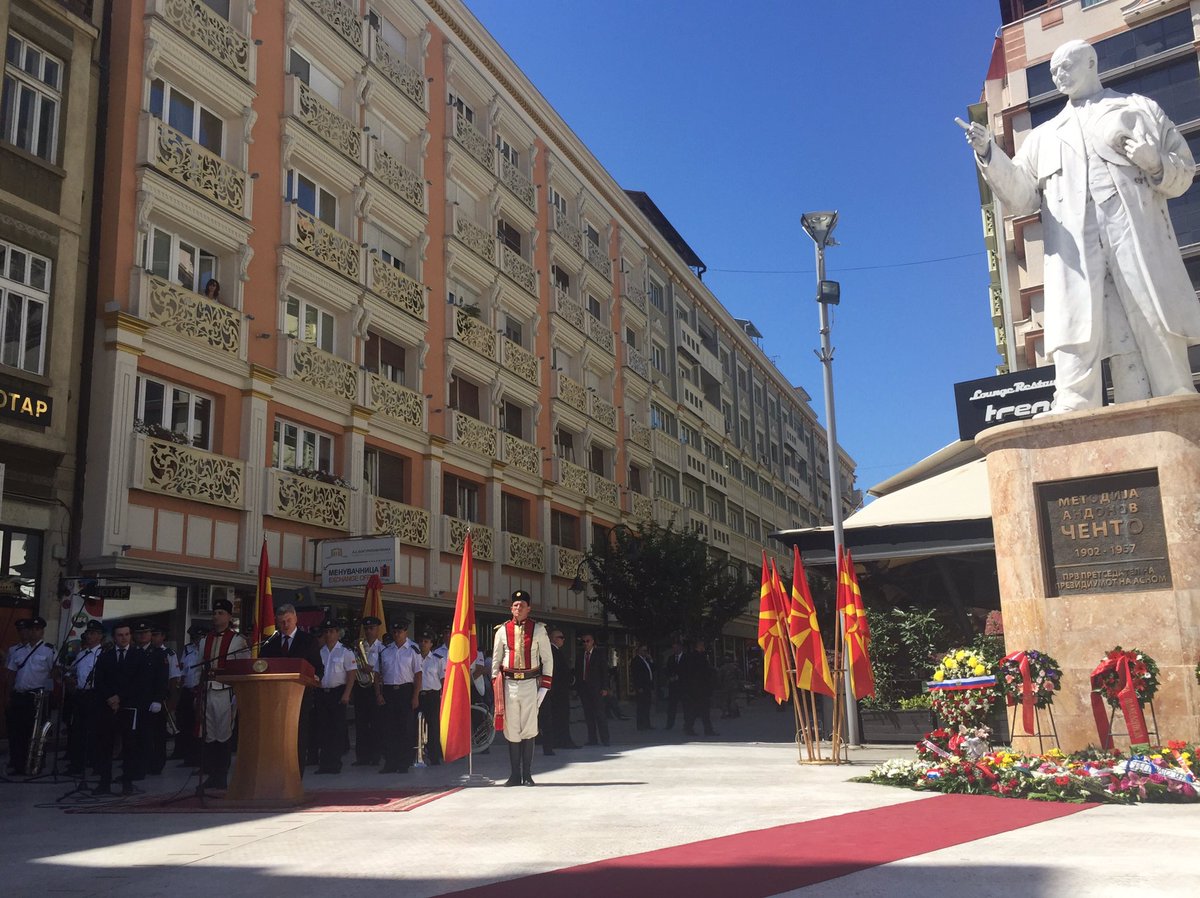 USAmbNMacedonia's tweet image. Remembering those who fought for freedom. Честит Илинден на сите граѓани на Република Македонија.