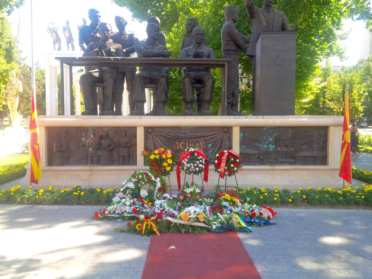 USAmbNMacedonia's tweet image. Remembering those who fought for freedom. Честит Илинден на сите граѓани на Република Македонија.