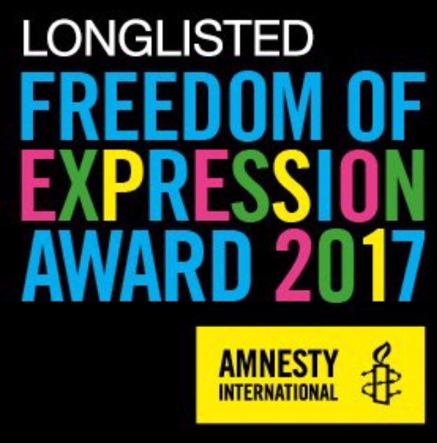 Over the moon that <a href="/TheRunnerEdin/">The Runner</a> has been long listed for the <a href="/AmnestyUK/">Amnesty UK</a> Freedom of Expression Award 2017! Come see us at <a href="/FollowTheCow/">Underbelly Edinburgh</a>