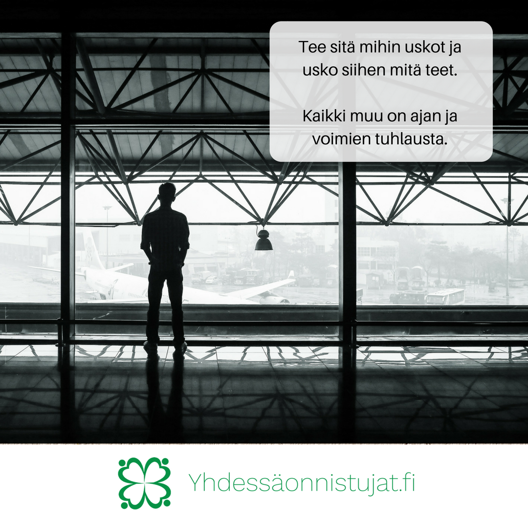 Yhdessaonnistu's tweet photo. *Tee sitä mihin uskot ja usko siihen mitä teet.
Kaikki muu on ajan ja voimien tuhlausta.*

#yrittäjyys #yrittäjä #yhdessäonnistujat https://t.co/SDepbiQ1rM