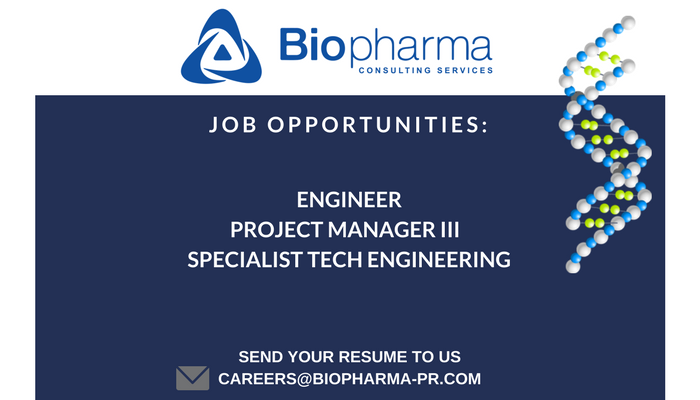 We're hiring! Send your resume now!

#jobspr #pharma #pharmaceuticals #engineering #projectmanager