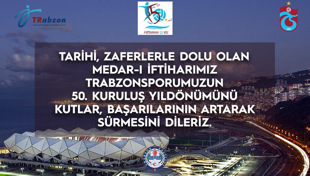 #Trabzonspor50yasinda #GururveZaferDolu50Yıl #İyikiVarsınTrabzonspor