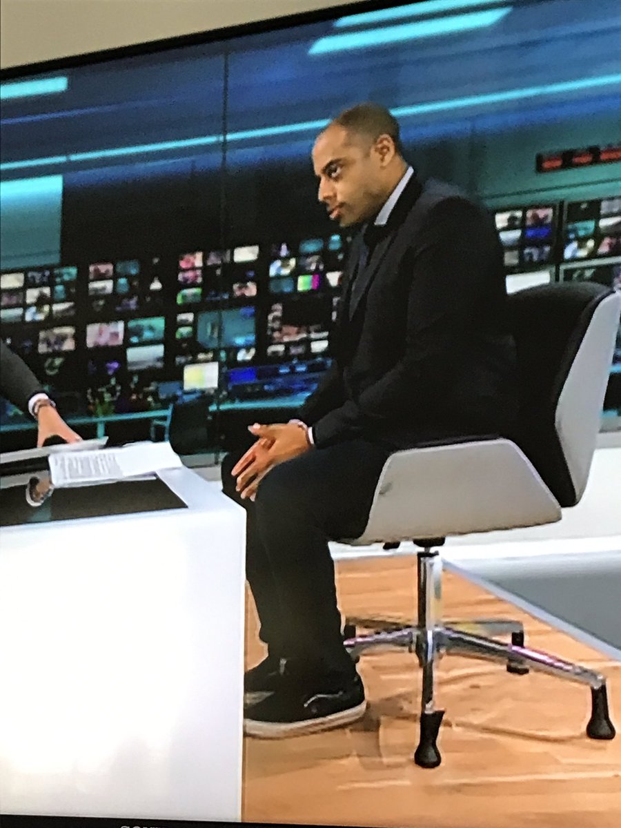 chazsmith12's tweet photo. @RohitKachrooITV did you only have half your suit with you at work today? 😂 #dressdownwednesday https://t.co/yJSl1elAP5