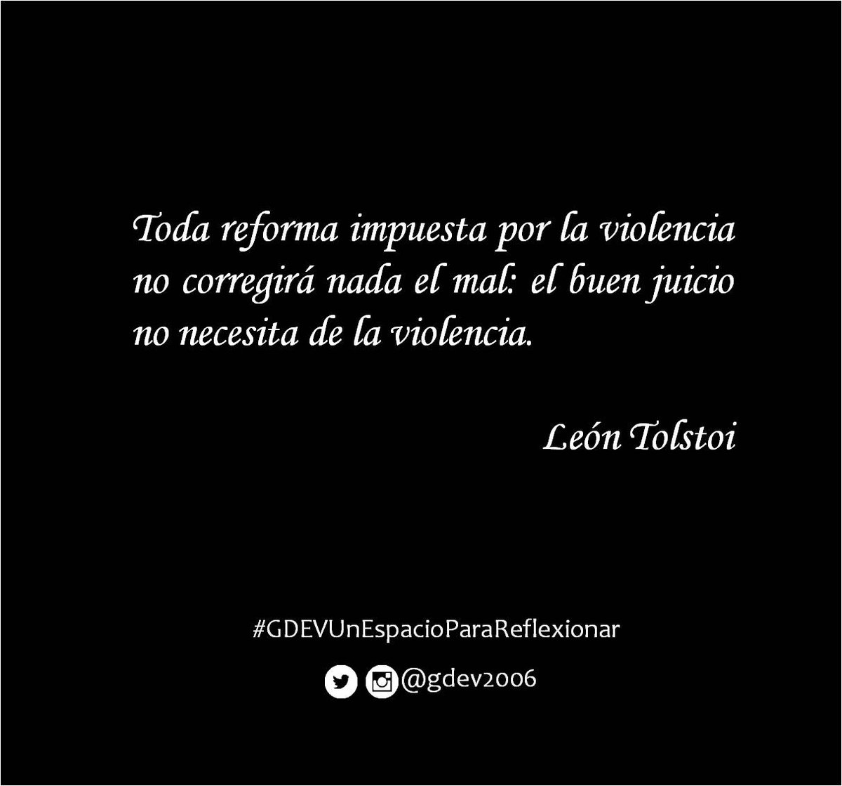 gdev2006's tweet image. #GDEVUnEspacioParaReflexionar