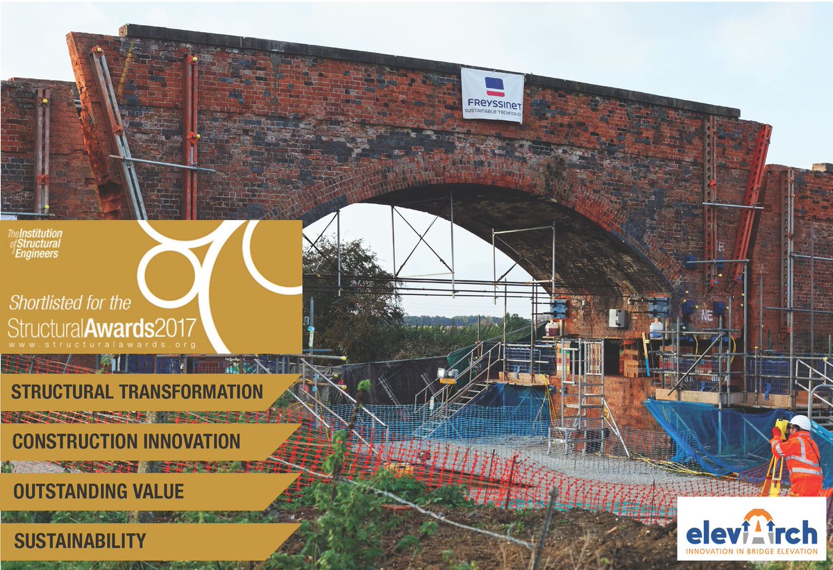 Freyssinet has been shortlisted in four categories in the <a href="/IStructE/">IStructE</a> The Structural Awards 2017. Full story here: freyssinet.co.uk/elevarch-short…
