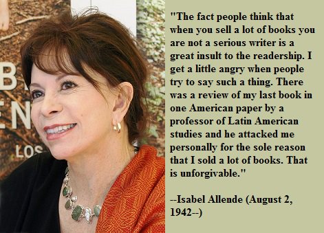 Happy birthday, Isabel Allende! 