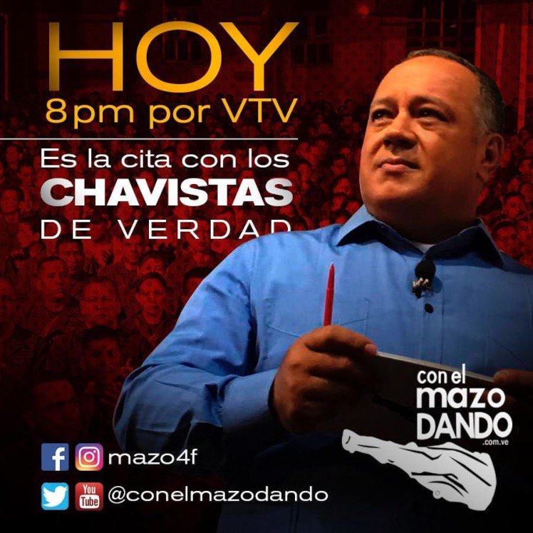 ConElMazoDando's tweet photo. #2Ago ¡Todos los miércoles a las 8:00! No te pierdas tu programa Con el Mazo Dando https://t.co/nTR1U9KTYi https://t.co/GPxu180oQb ´´´