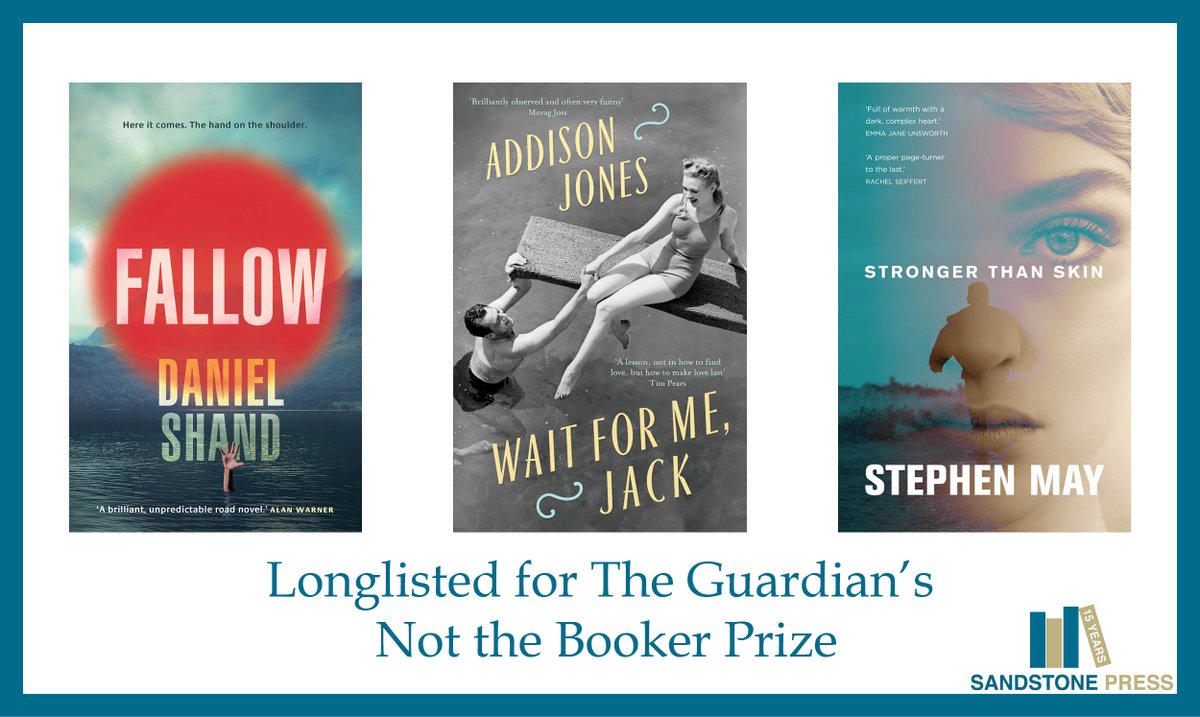 sandstonepress's tweet image. We're celebrating the #notthebooker longlist: these three books are all available for £1.99 on Kindle this week, so read them and vote!