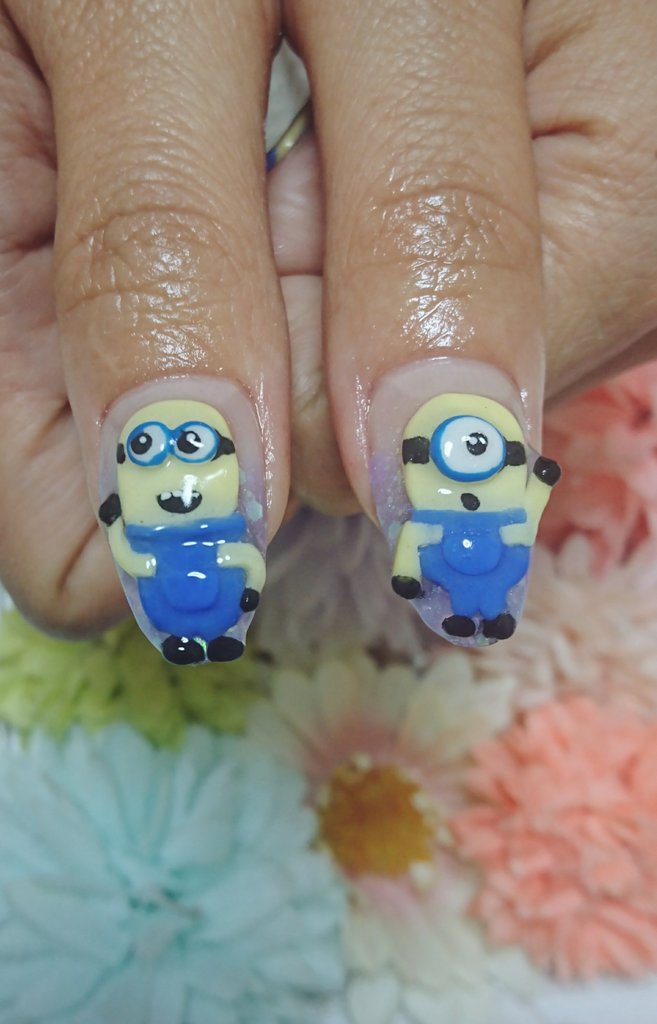 いろはねいる A Twitteren ジェルネイル スカルプ ネイル Nail 新宿ネイルサロン いろはねいる ミニオンネイル ミニオン ペイントネイル キャラクターネイル 3dネイル 夏ネイル カラフルネイル ガーリーネイル