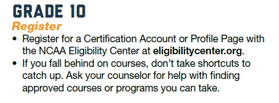High school sophomores: check-in with your counselor as school begins to make sure you're still on track: on.ncaa.com/2hoeeg9