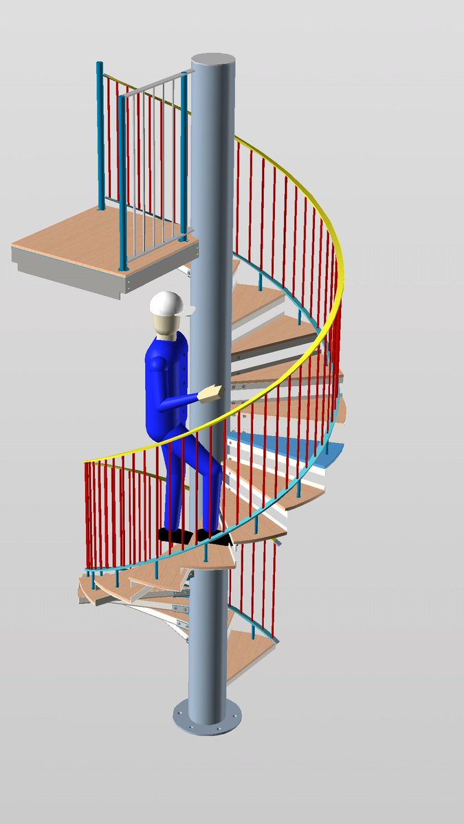 LtdTaurus's tweet image. #3dmodeling #autodeskinventor #stairs #staircase