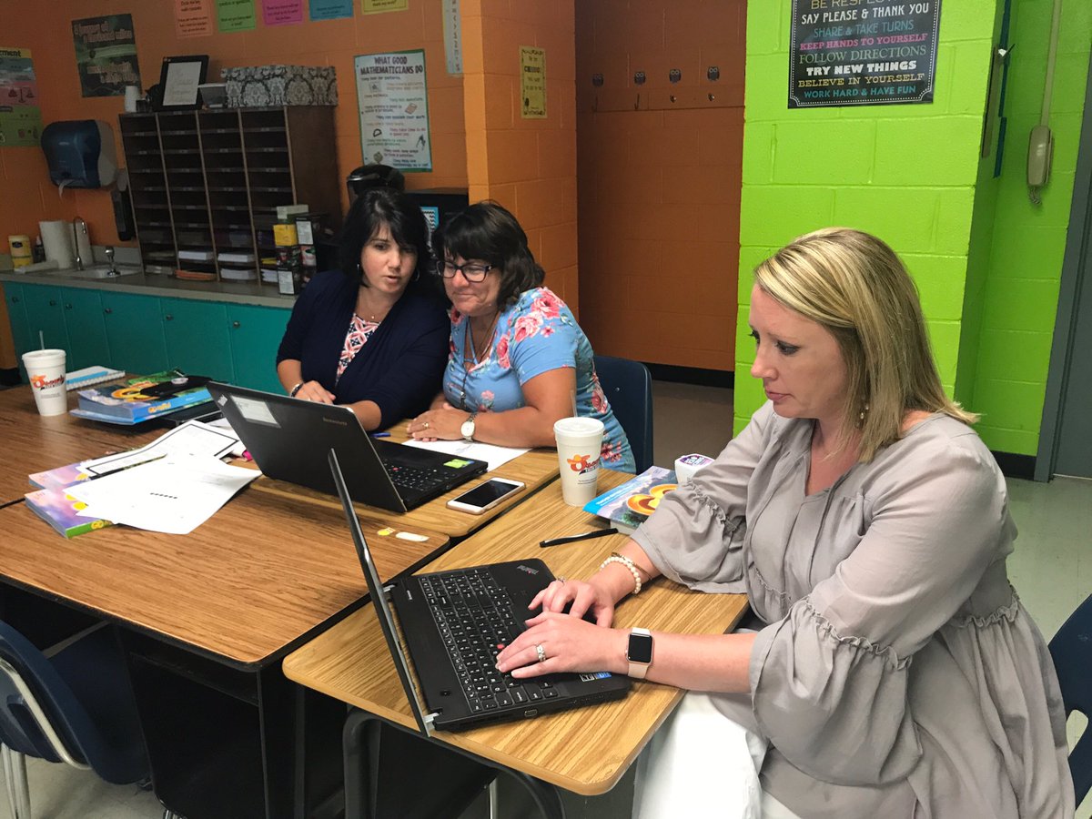 MTCSPrincipal's tweet photo. Elementary teachers have had a great day of in service including hands on science activities &amp; new GoMath curriculum training! https://t.co/p91Y1fAH56