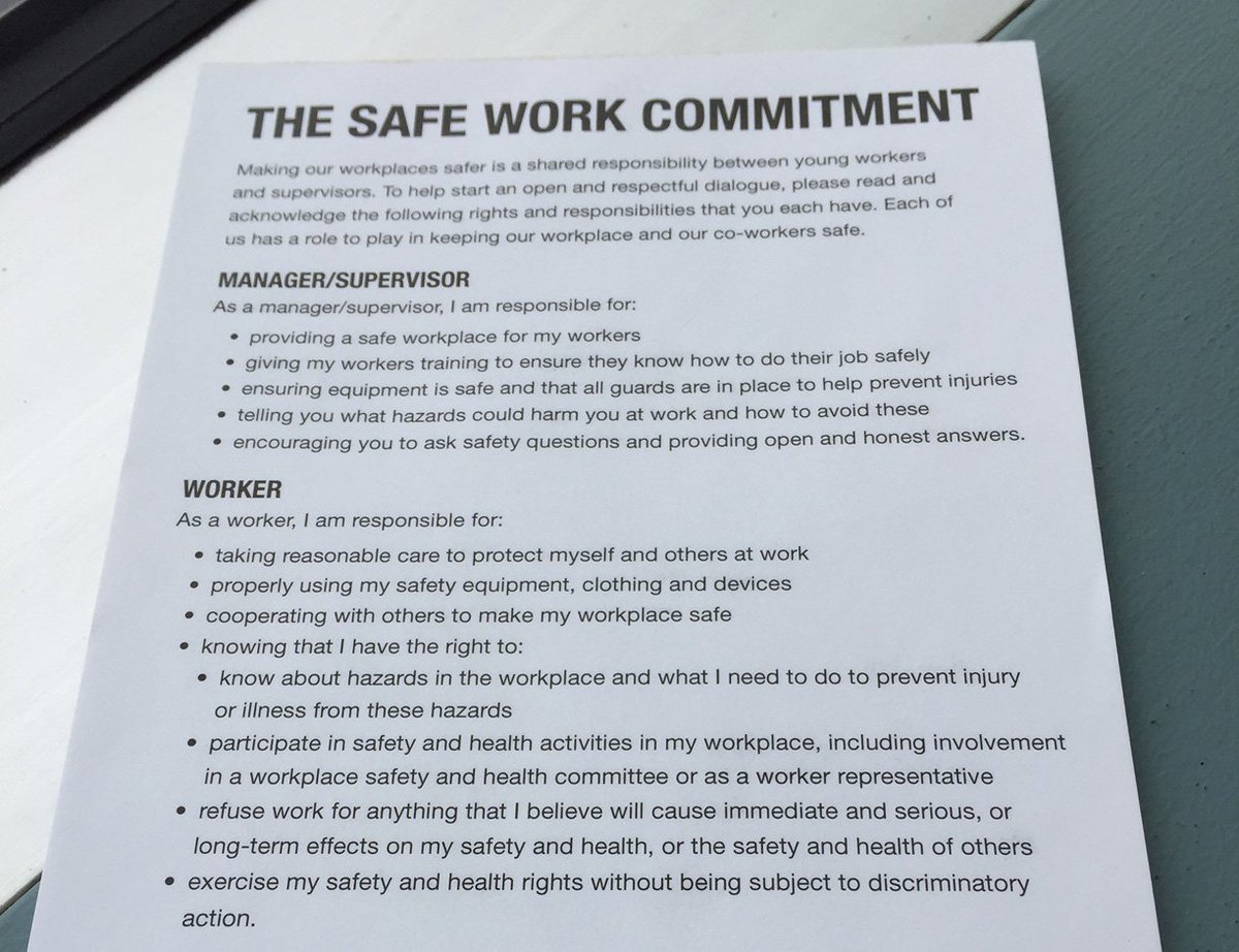 SAFEWorkMB's tweet photo. Contact us to make the SAFE Work Commitment with your young workers. You could win a pizza lunch for your crew! https://t.co/1N22DaAOsk https://t.co/Sxib82JKy3
