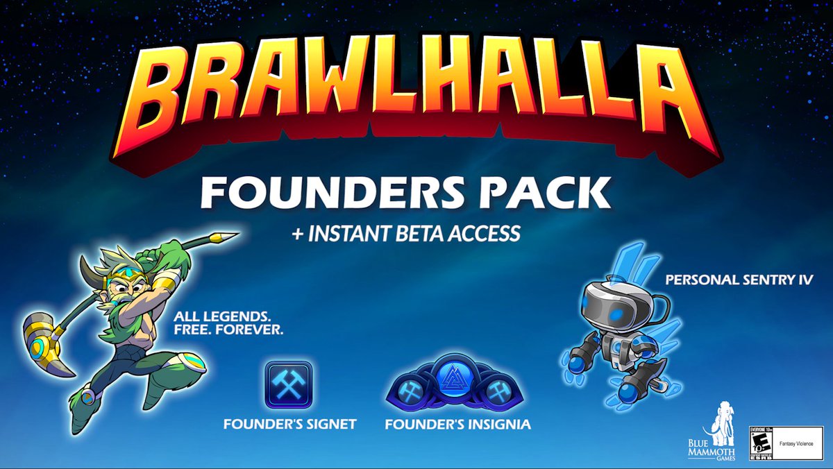 Apparatet Nord Vest Medarbejder Brawlhalla on Twitter: "ICYMI: PS4 Founders Pack! Unlock all Legends! No  more wait, join the brawl now! US: https://t.co/2blW9cUZT4 EU:  https://t.co/X7p5PtfIxZ https://t.co/mbcwdQklBS" / Twitter