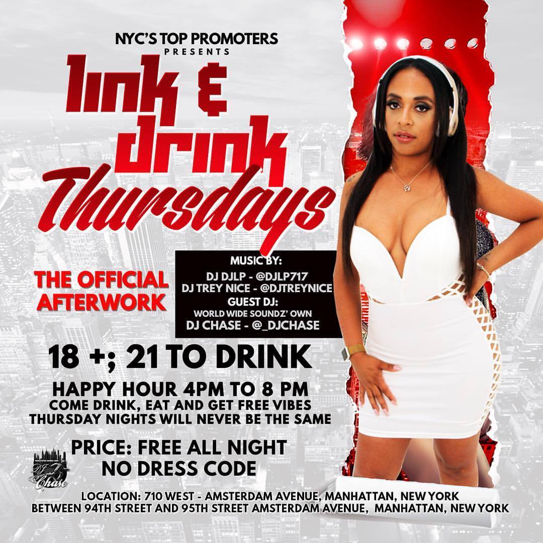 TrueraMediaNow's tweet photo. NYC tomorrow "Link &amp; Drink" music by special guest @djchase @CrownSquadDJs @TrueraEnt #DjChase #WorldwideSoundz #Manhattan #DjLife #NY #work https://t.co/23GJWYd1u9