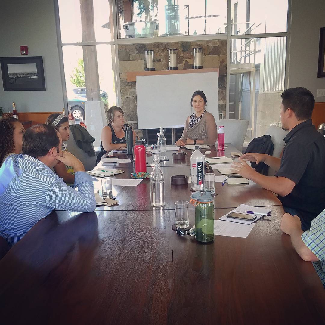 LinfieldWine's tweet photo. #WIIP visiting more great #Oregonwine industry leaders! #winelabel #ipnc2017 #branding #Marketing #PR #MergersandAcquisitions #Linfield https://t.co/qWJzm7BRDn