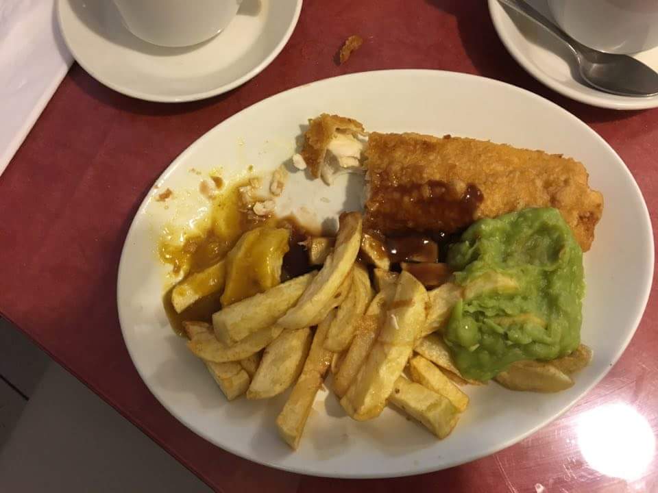 No gravy, <a href="/VisitHebden/">Visit Hebden Bridge</a>, but look at them peas...!!