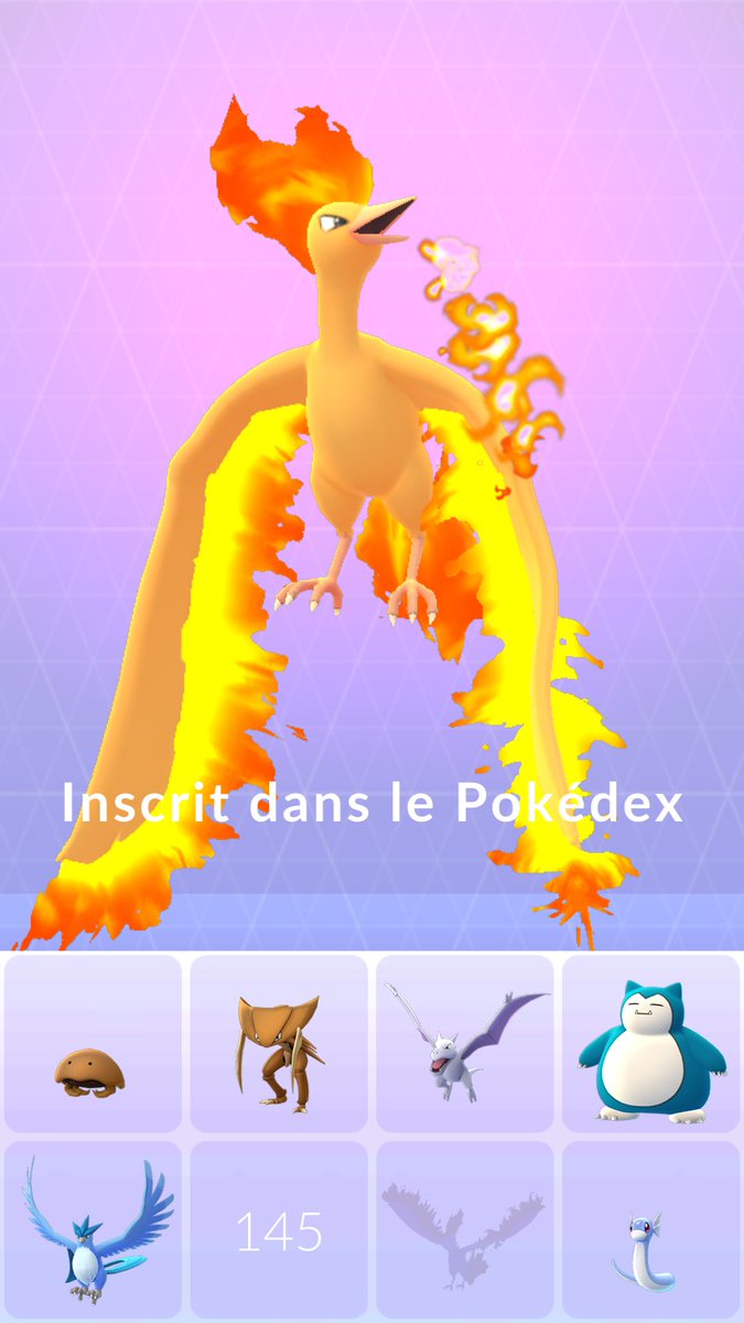 PoGoBxl's tweet photo. I caught Moltres ! With quite good  IV's. 🔥🔥🔥🔥🔥 #PokemonGO https://t.co/DP2s8tLDha
