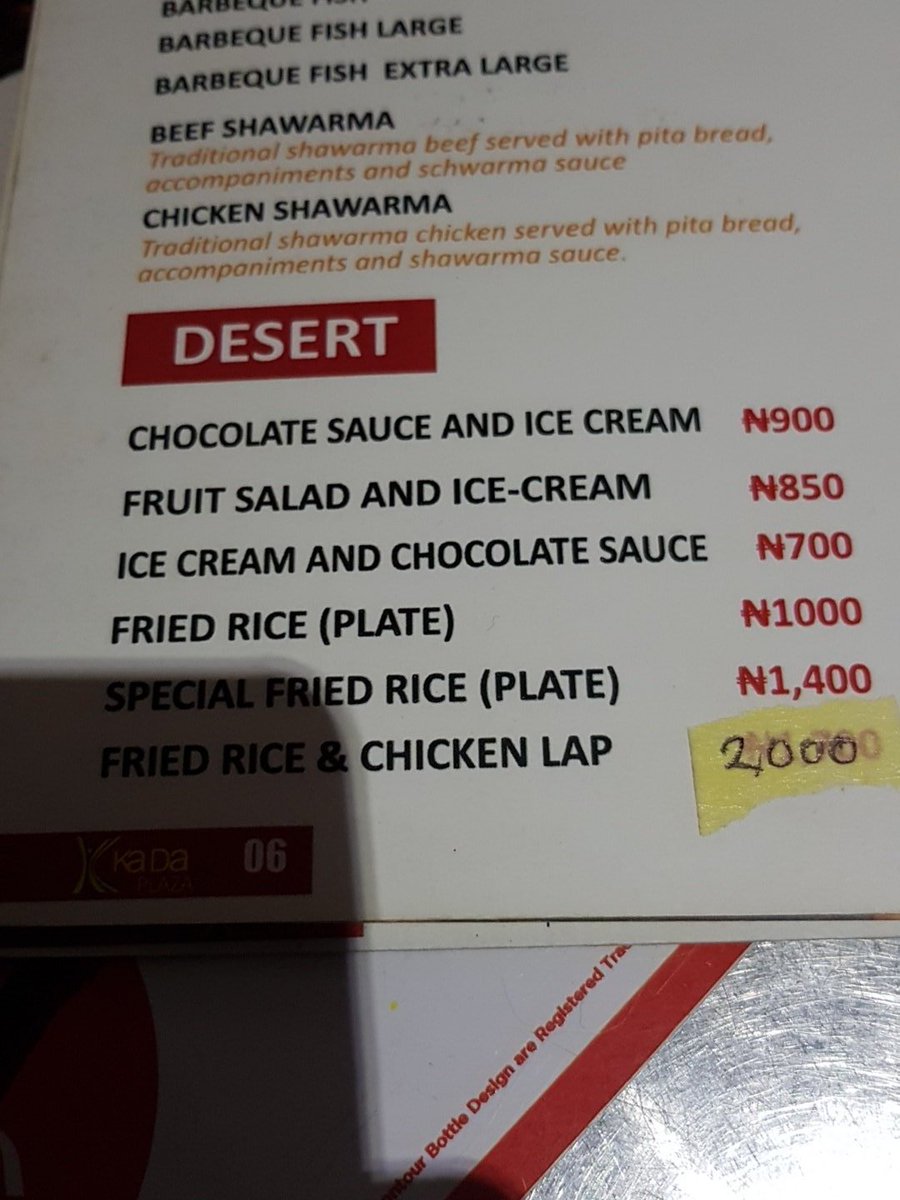 bule_jr's tweet photo. Just wanted to eat in peace but here's my menu for dessert. Benin why? https://t.co/krjYEx4qvT