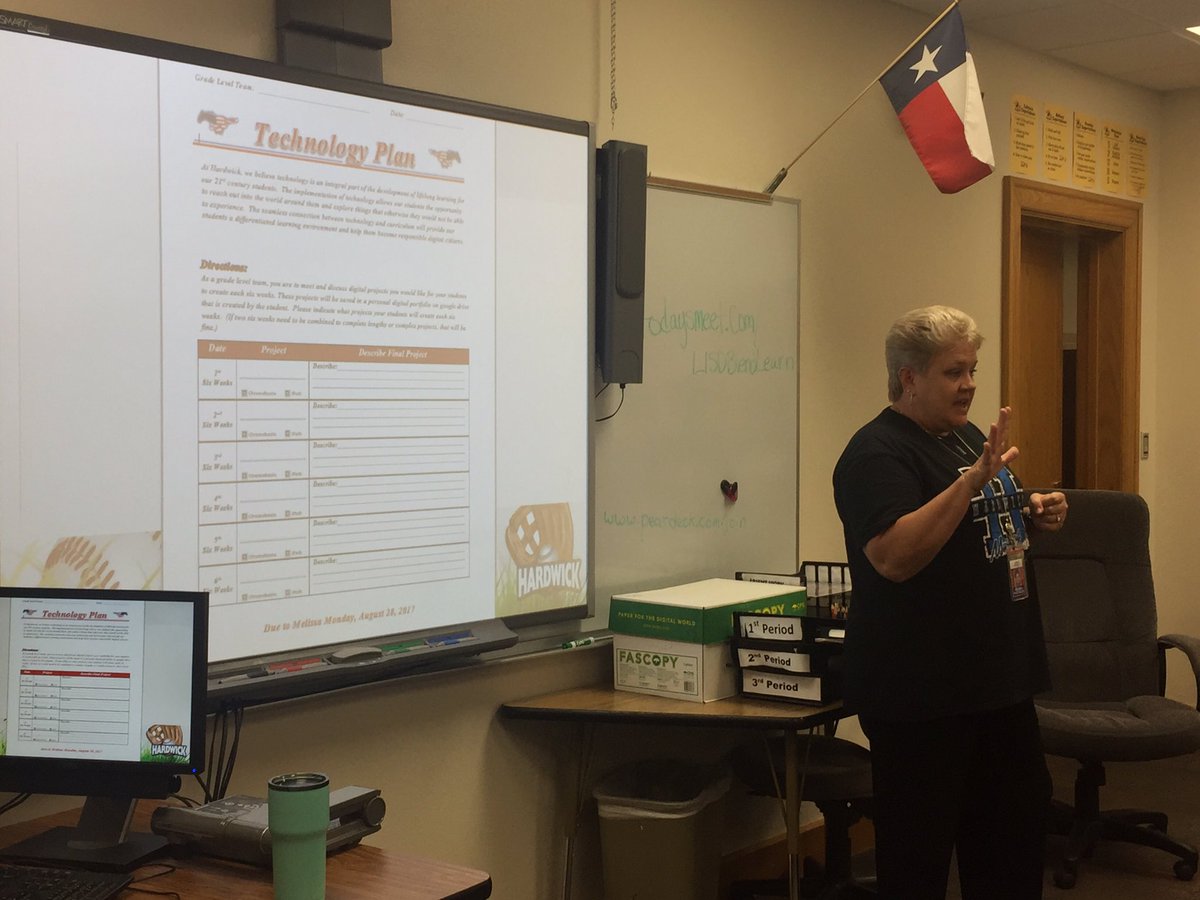 Hardwick_Elem's tweet photo. Great things are happening at #HardwickElementary Presenting Blended Learning at #LISDSLI https://t.co/bQk2jfBu1d