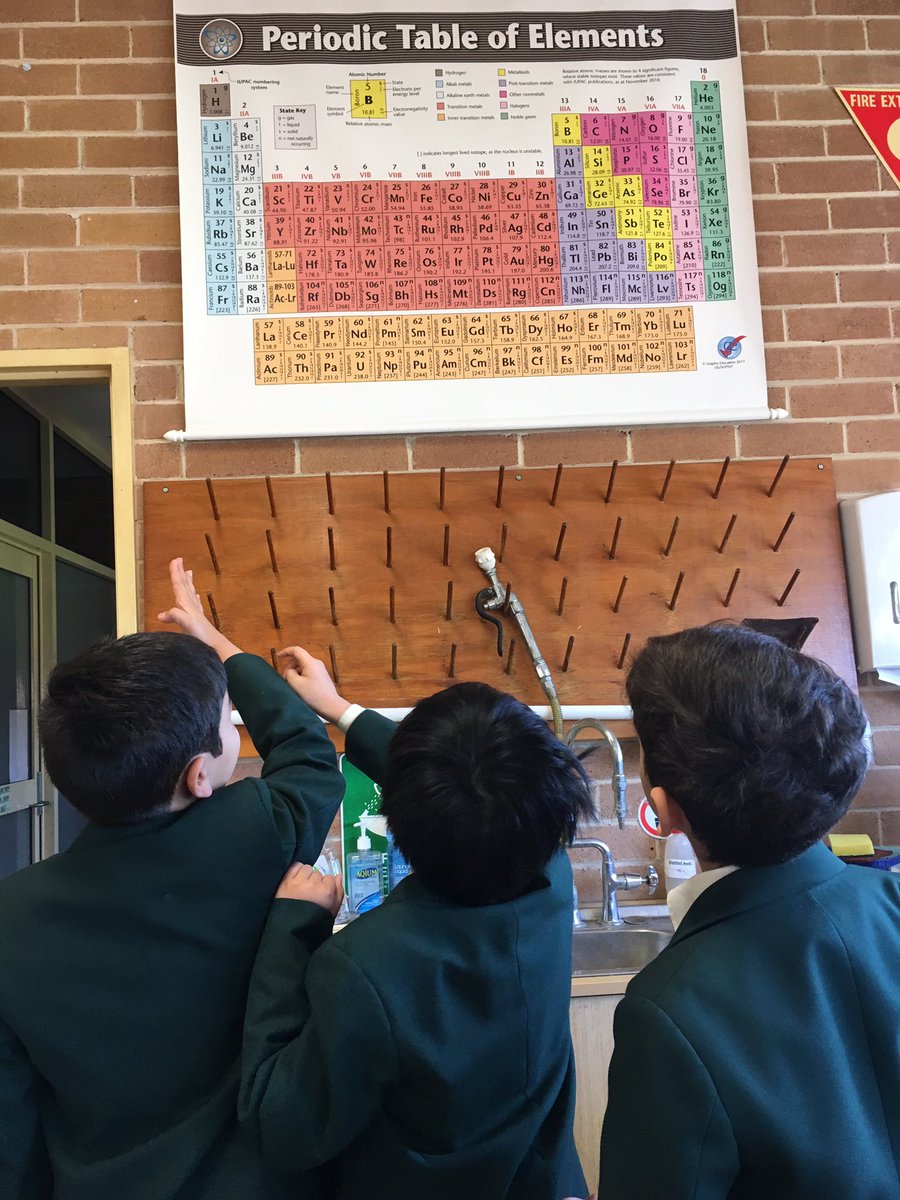 Year 4 excited about using the periodic table to find different metals. <a href="/SSCommunicate/">Santa Sabina College</a>