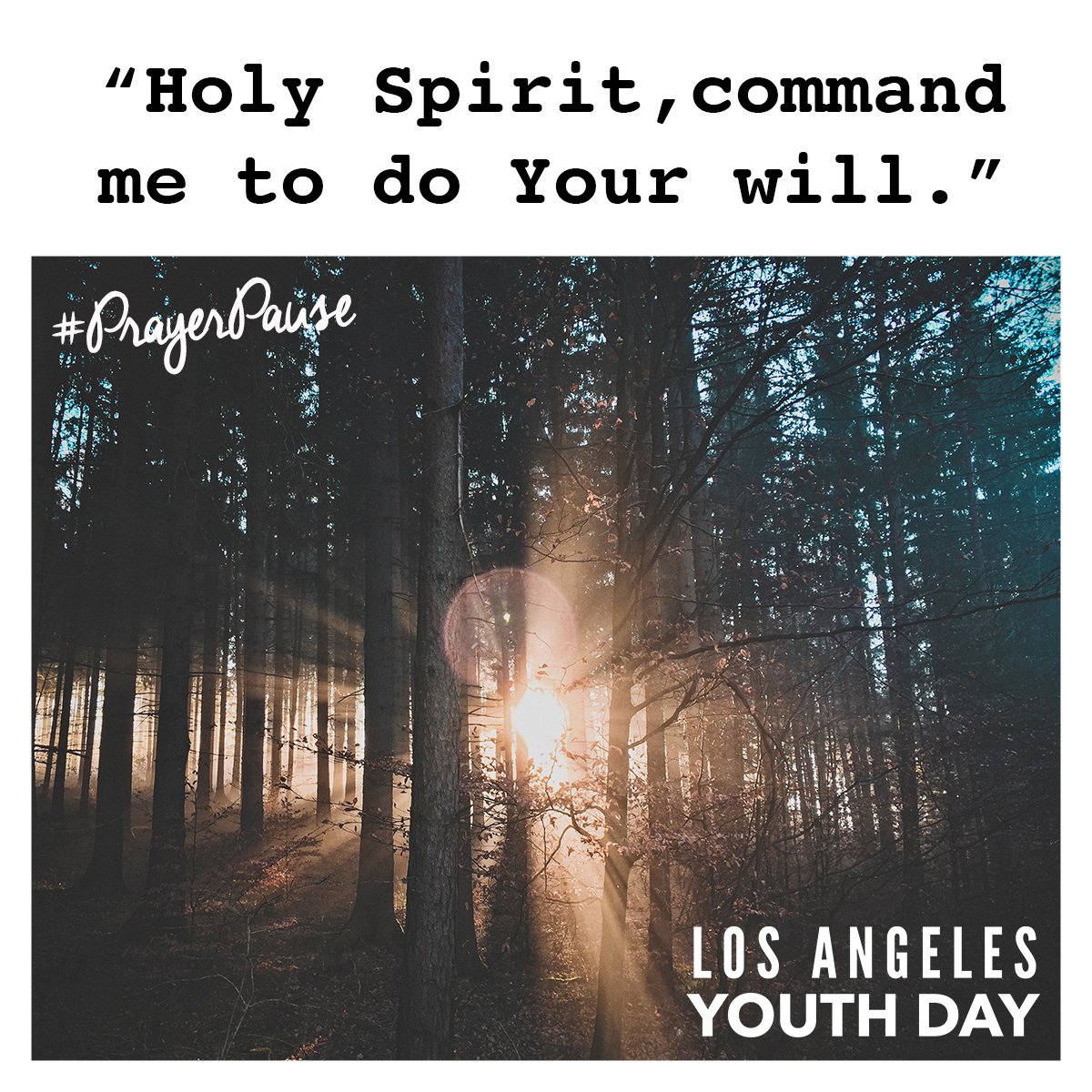 LAYouthDay's tweet photo. Make a #PrayerPause every morning and say this beautiful and powerful prayer. #LAYouthDay https://t.co/zsqGngwB1V