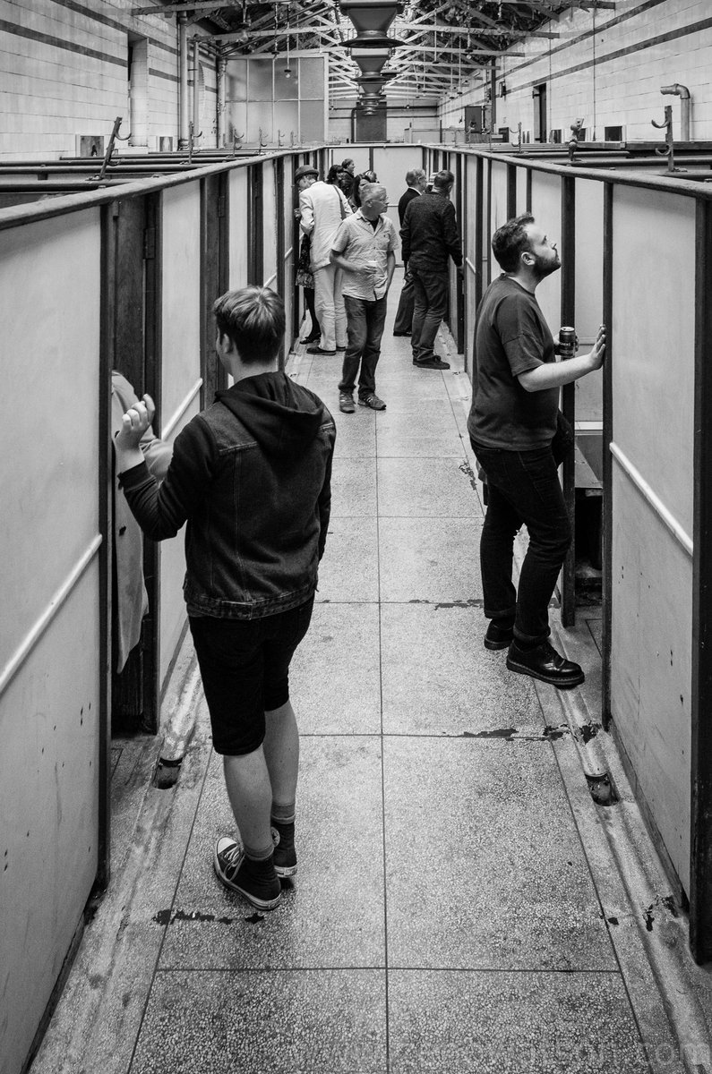 ZenoWatson's tweet photo. Great to see #SimonMurphy and #LindseyGoldie Photography work at Govanhill baths. Loved how the works where displayed in each bath cubicle https://t.co/fm6UKddbh4