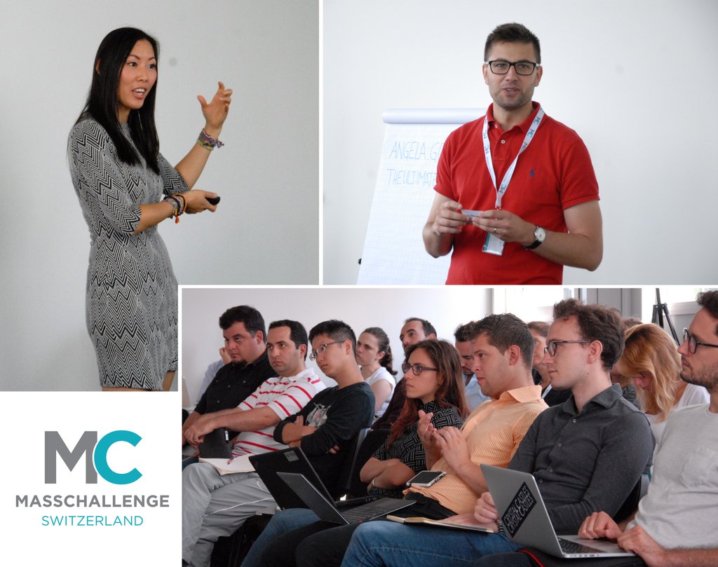 MassChallengeCH's tweet photo. Part of MassChallenge's job is to equip our Finalists with the tools they need to pitch their startup to any audience, under any conditions. https://t.co/E0VZZ0dqHl