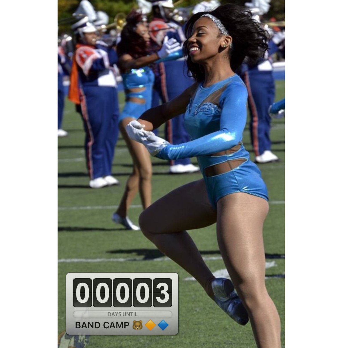 3 more days until band camp!!! Are you ready? 🔶🐻🔷 #themagnificentmarchingmachine #msuband #orangeandbluecrush