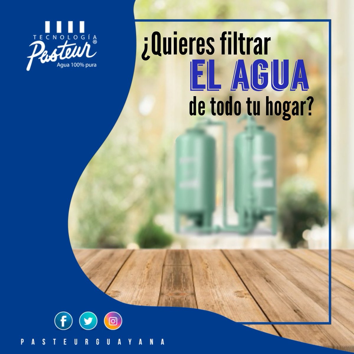 PasteurGuayana's tweet photo. Adquiere un #homefilter y soluciona tu prroblema del agua.💧
Para más información contactános al ☎ 0286-953.02.12 ¡Estamos para servirte! https://t.co/A0LlXJxKni