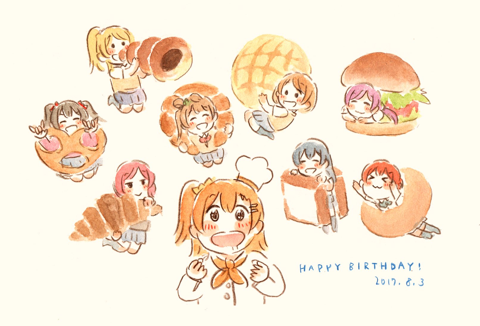ほのかちゃんおめでとう いや 今日もパンがうまい 高坂穂乃果生誕祭17 話題の画像がわかるサイト ほのかちゃんおめでとう いや 今日もパンがうまい 高坂穂乃果生誕祭17 話題の画像がわかるサイト