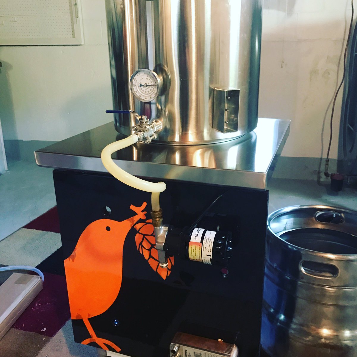 New brew rig is almost ready for BrewNite next week! #brewyourown