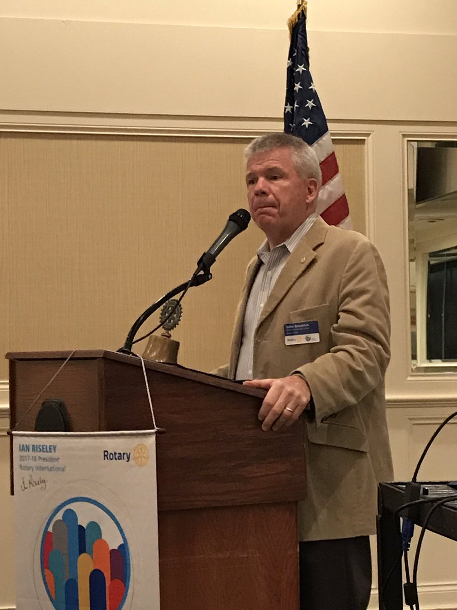 OMRotaryClub's tweet photo. Today we were fortunate to have Rotarian John Goodrich speak about Rotary topics in a fun and informative way. Thank you John! https://t.co/jfQUuKfxIH