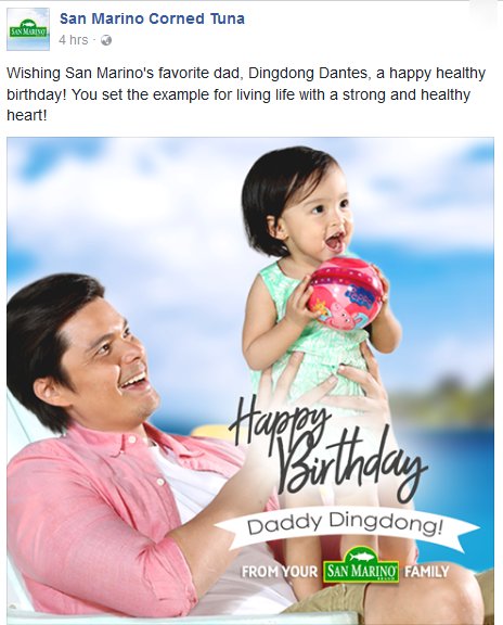A happy healthy birthday to San Marino\s favorite dad, Dingdong Dantes, 